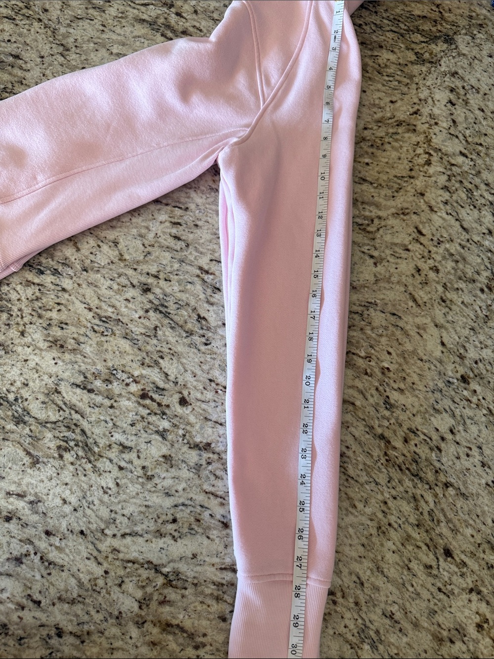 lululemon athletica Scuba Full Zip Hoodie Kangaroo Pockets Light Pink Sz M - Picture 10 of 10